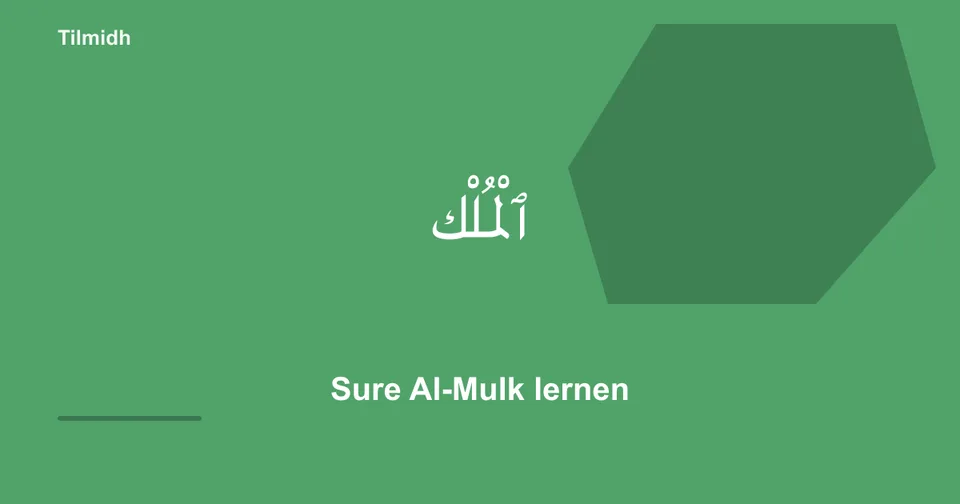 Al-Mulk — Tilmidh recitation