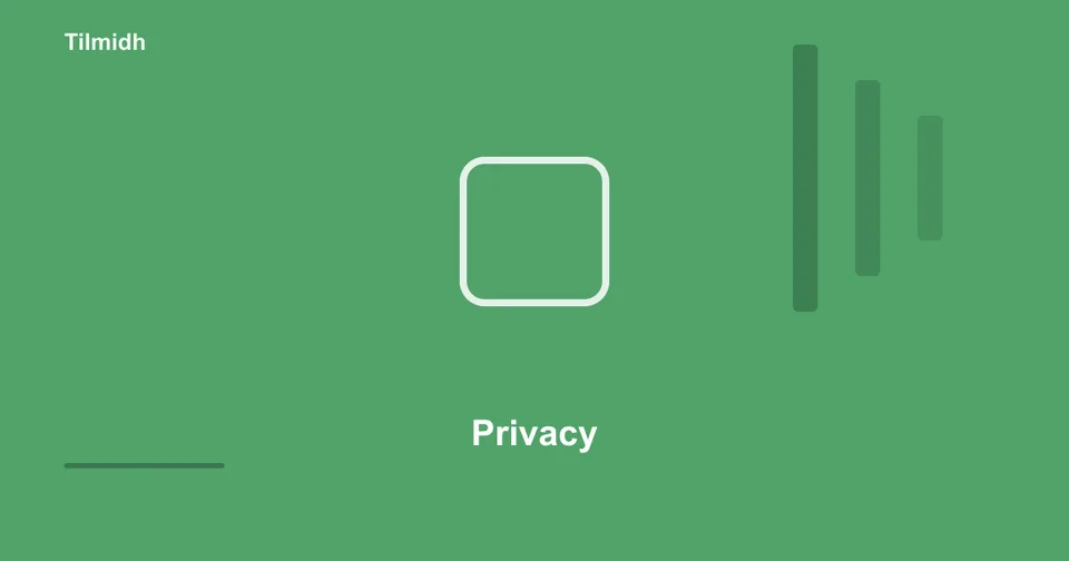 Tilmidh privacy policy