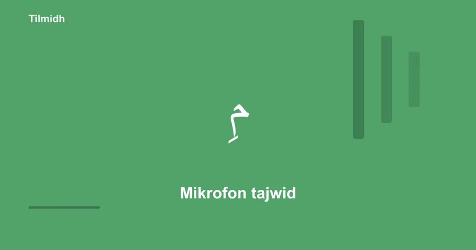 Mikrofon tajwid — cek bacaan