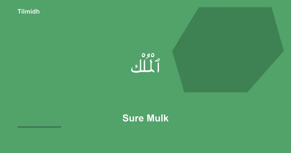 Sure Mulk — Tilmidh